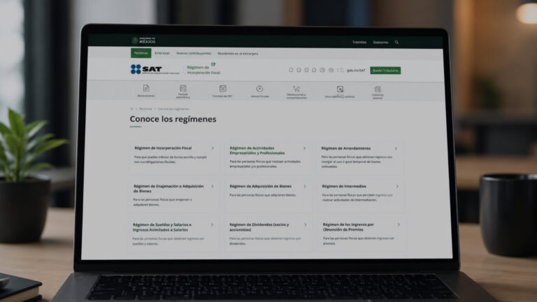 Guía de Regímenes del SAT
